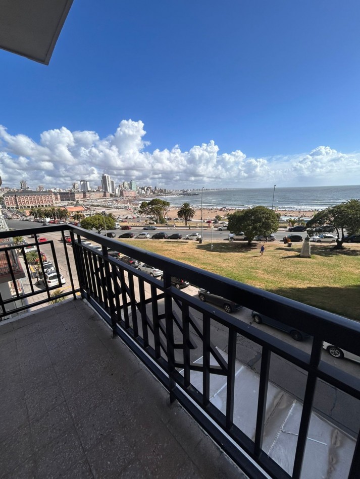 EXCELENTE DEPARTAMENTO DE 3 AMBIENTES CON DEPENDENCIA DE SERVICIO Y COCHERA- ZONA TORREON- VISTA PLENA AL  MAR